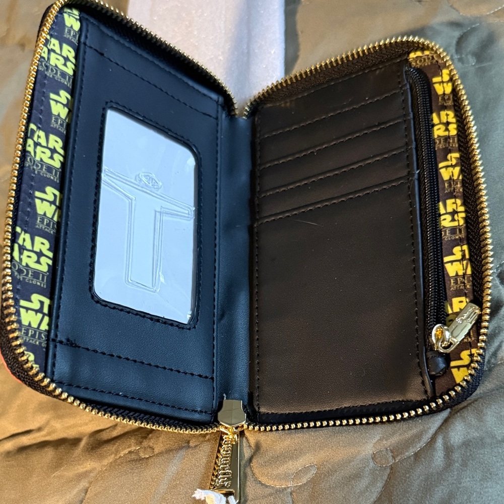 Loungefly Star Wars Lightsaber Graphic Zip Wallet - Black, Red, Green, Yellow - Picture 7 of 11